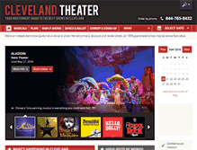 Tablet Screenshot of cleveland-theater.com